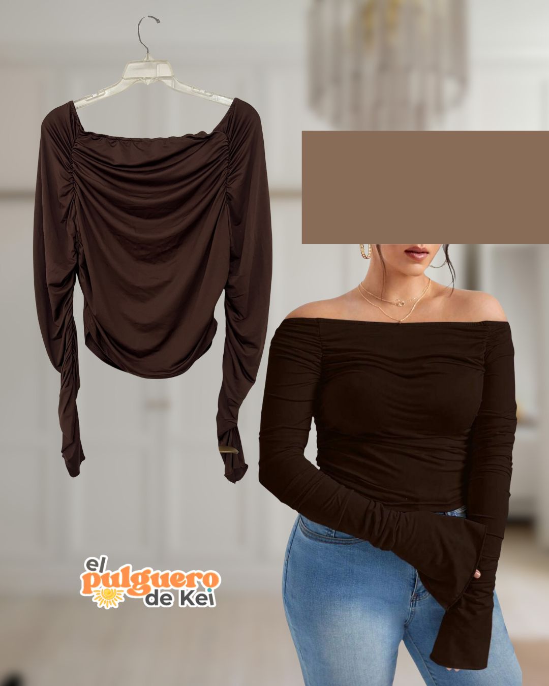 Blusa Chocolate Shoulder (SOON)